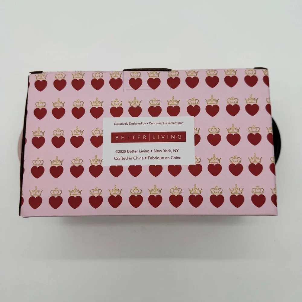 King and Queen Valentines Gift box mug Set, Black/Pink